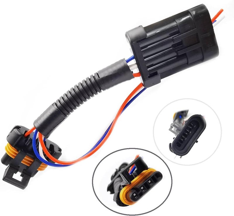 DEVMO 2pcs Compatible with Polaris RZR 900 1000 XP Turbo Tail Light Power Harness Whip Brake Light License Plate Rear Light Plug and Play 3 Wire Power Harness - Image 2